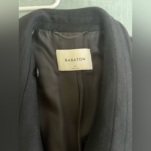Aritzia Babaton Christobal wool blend coat in black size M - Picture 4 of 6